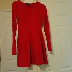 Long Sleeve Red Dress -perfect for christmas party
